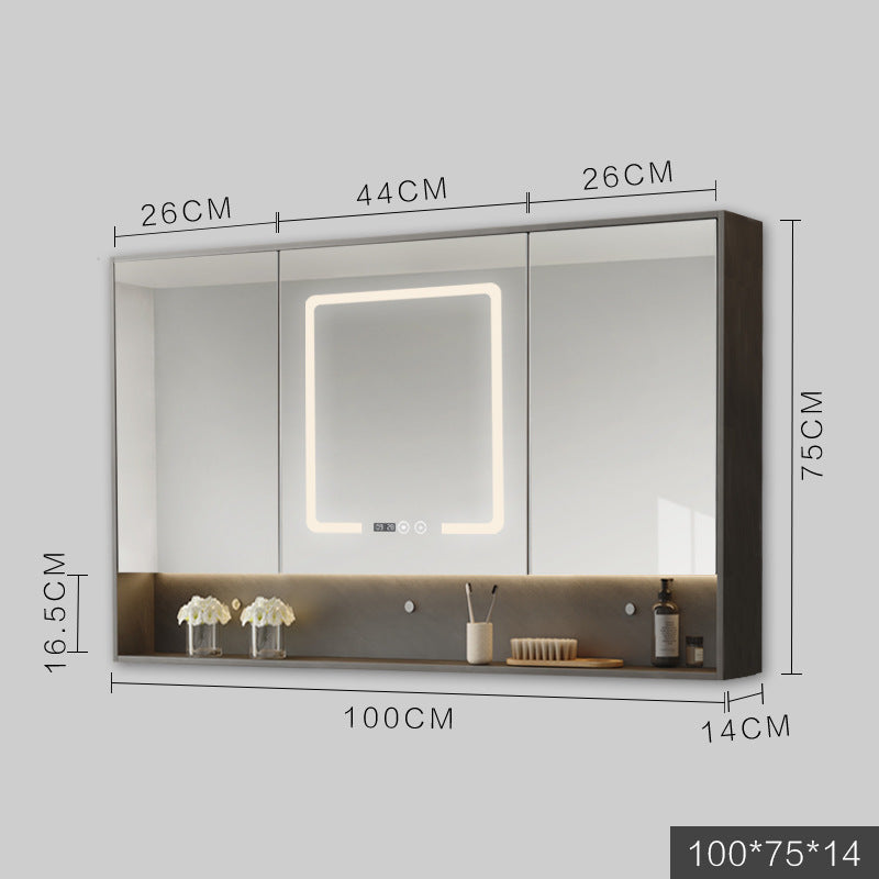 Smart LED Bathroom Cabinet with Anti-Fog Mirror