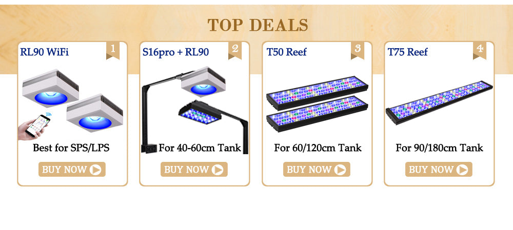 2PCS PopBloom-H75 WiFi Marine Aquarium Light