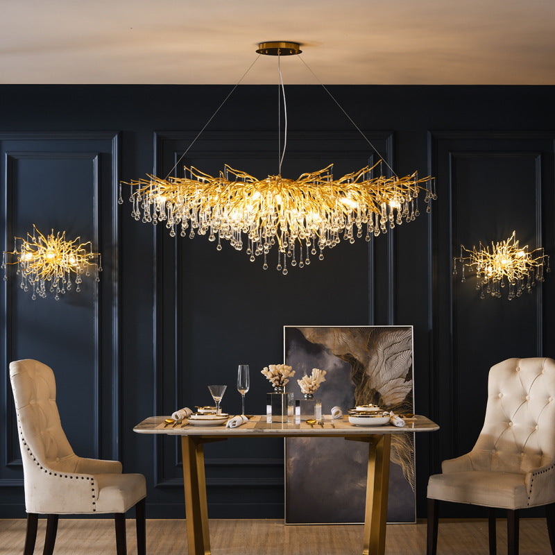 Modern Glass Pendant Chandelier