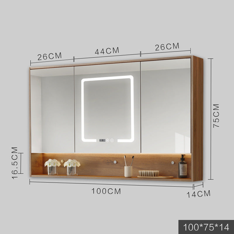 Smart LED Bathroom Cabinet with Anti-Fog Mirror