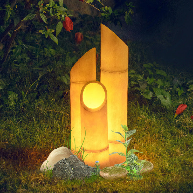 Solar Outdoor Waterproof Simulation Bamboo Lamp for Garden