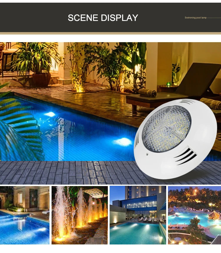 RGB LED Swimming Pool Light with Remote