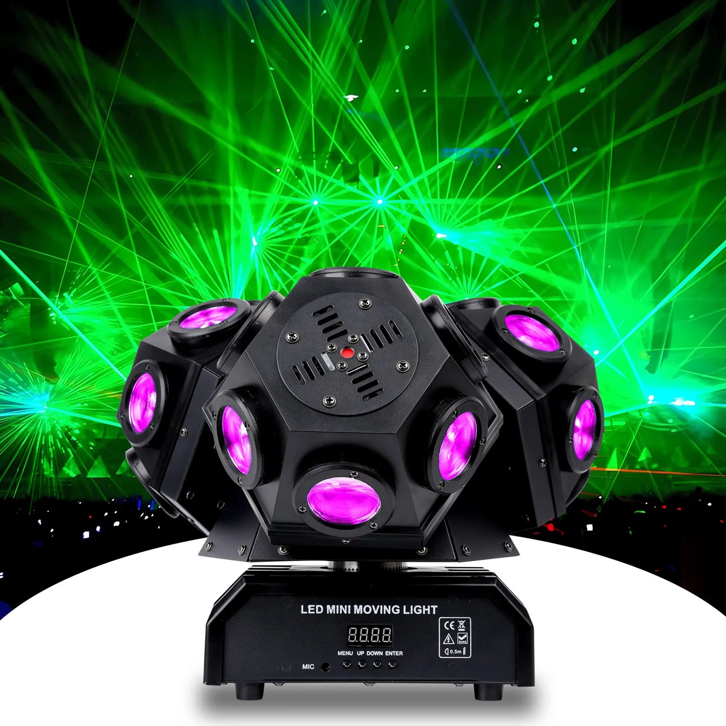 180W Triple-Head RGBW LED Moving Head Beam Light
