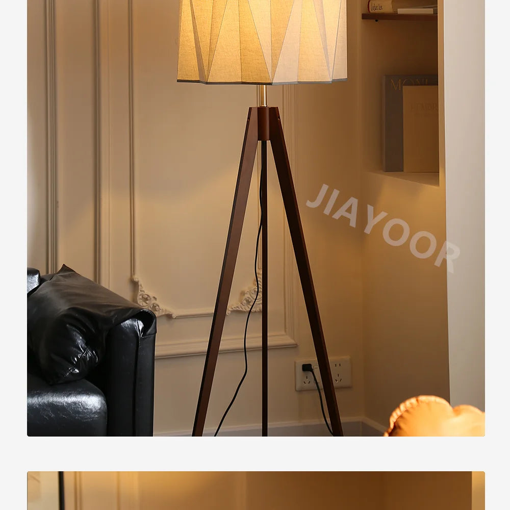 Antique Style Solid Wood Floor Lamp