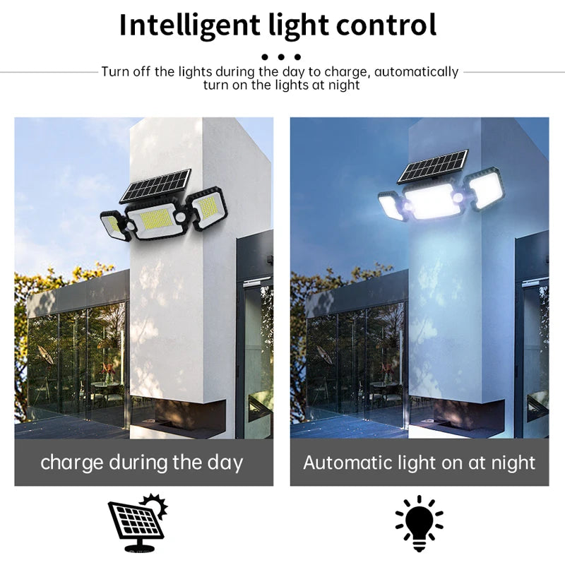 Solar Outdoor 305 LED Security Flood Lights