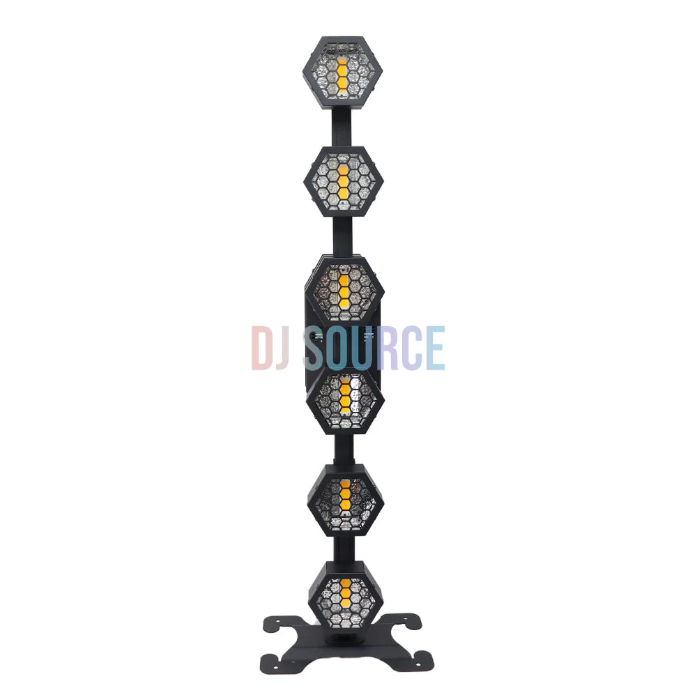2PCS 6x50W COB Retro RGB + Amber Linear Stage Lights