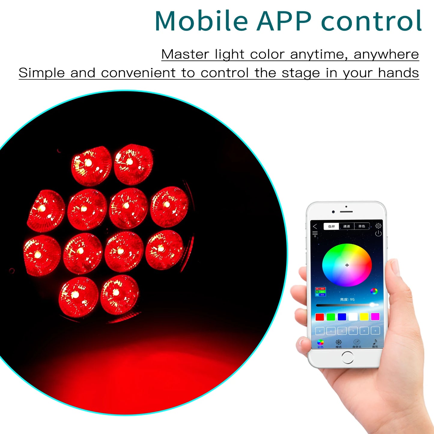 IP65 Waterproof Wireless Battery LED Par Light