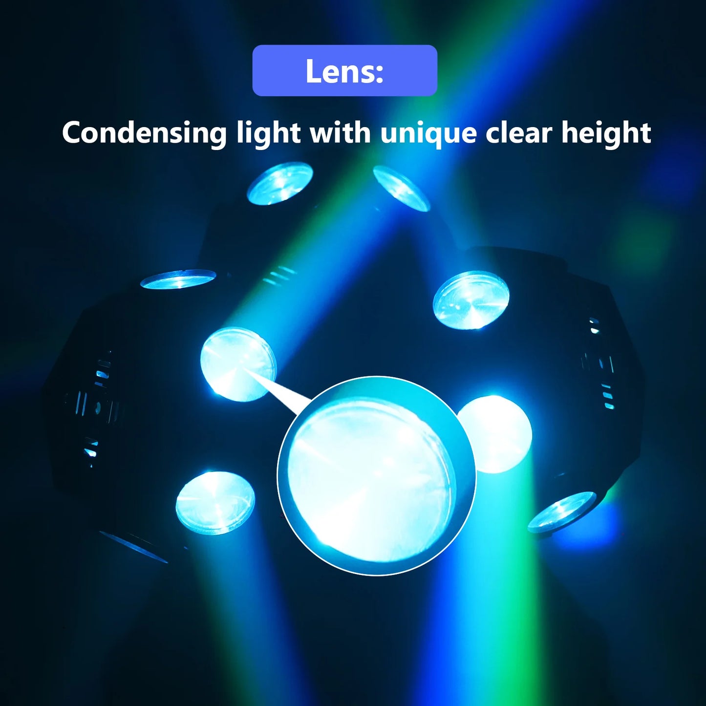 180W Triple-Head RGBW LED Moving Head Beam Light