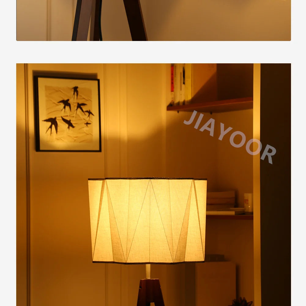 Antique Style Solid Wood Floor Lamp