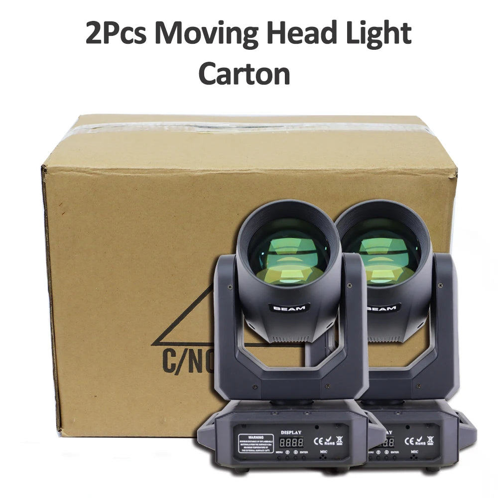 2PCS 200W LED Moving Head Beam & Spot Stage Lights