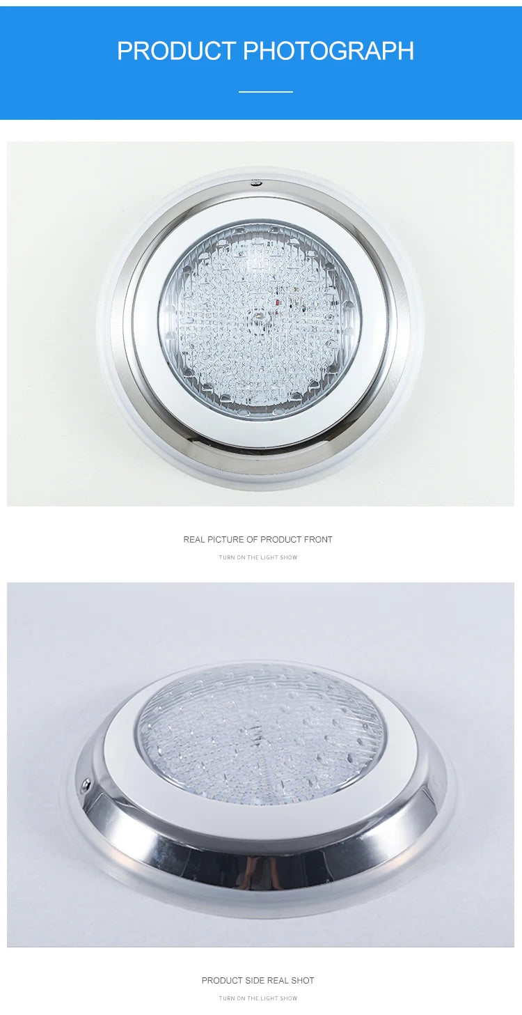 Stainless Steel RGB LED Underwater Pool Light 12V