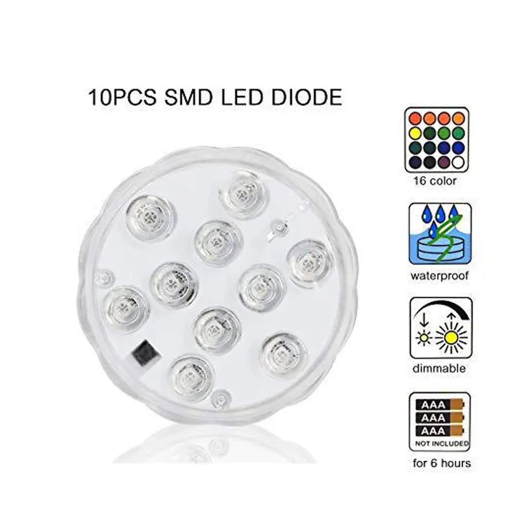 RGB LED Floating Pool Light with Remote Control