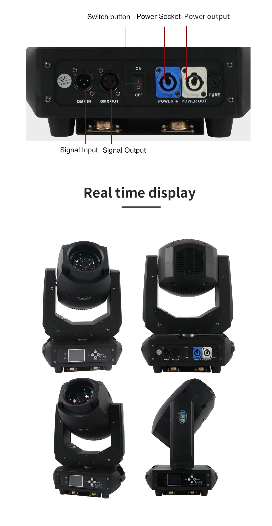 200W LED Gobo Moving Head Stage Light