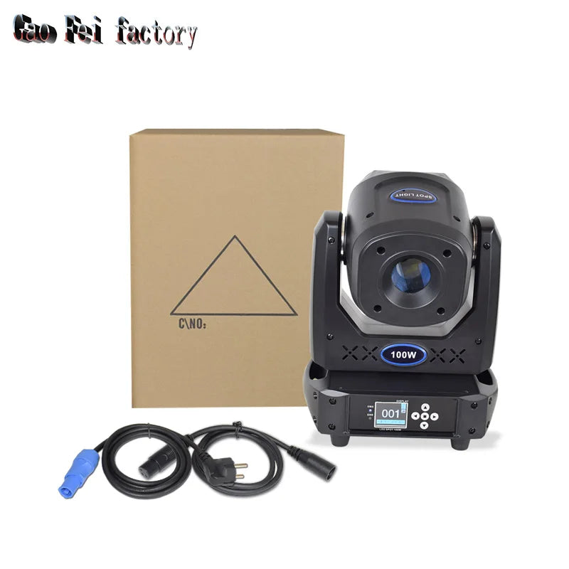 LED Spot 100W Moving Head Light with 8-Face Prism