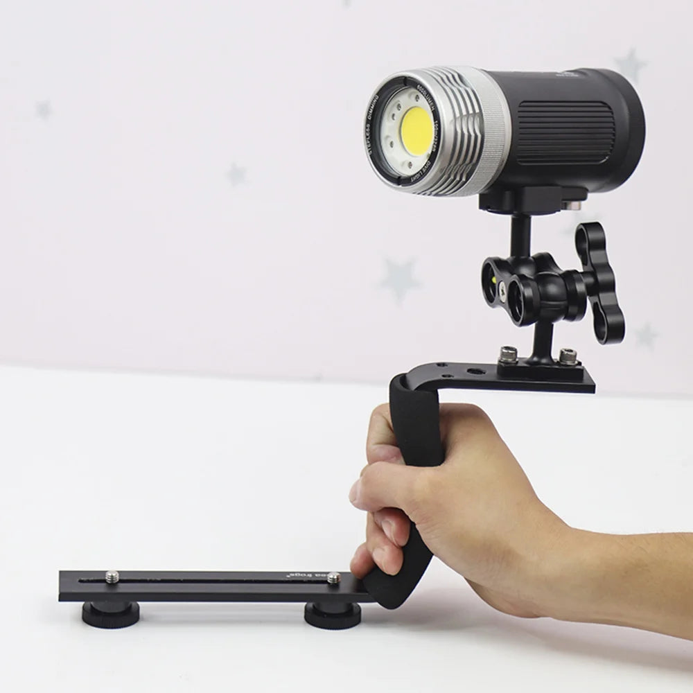 Seafrogs Aluminum Alloy Tray with Diving 40M Waterproof Underwater LED Photography Lighting Clamp