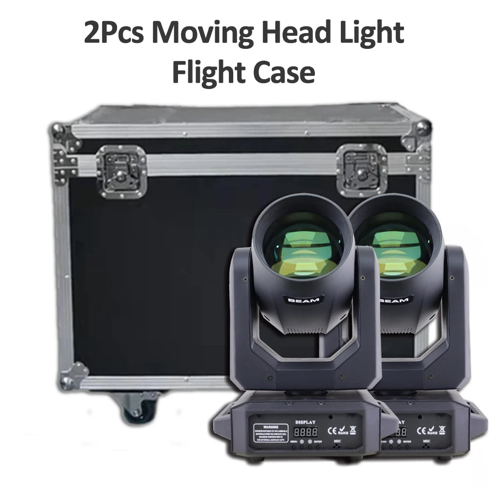 2PCS 200W LED Moving Head Beam & Spot Stage Lights