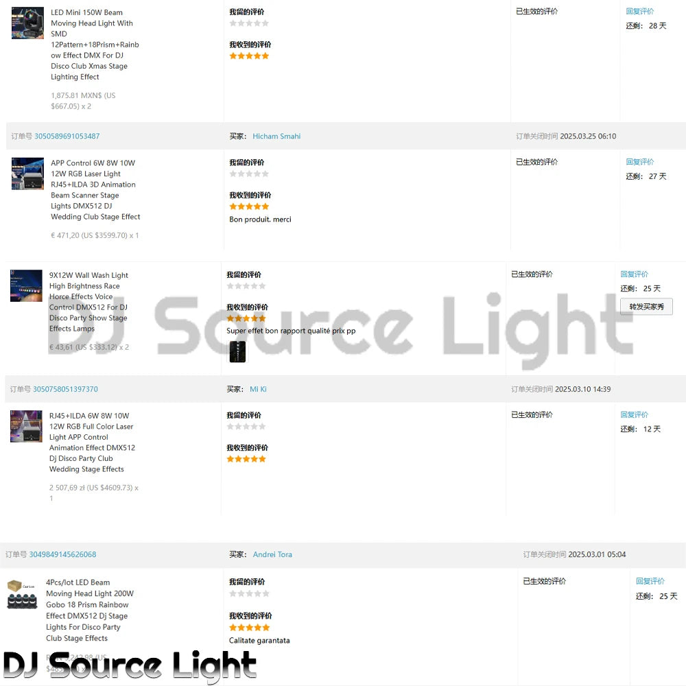 2PCS 6x50W COB Retro RGB + Amber Linear Stage Lights
