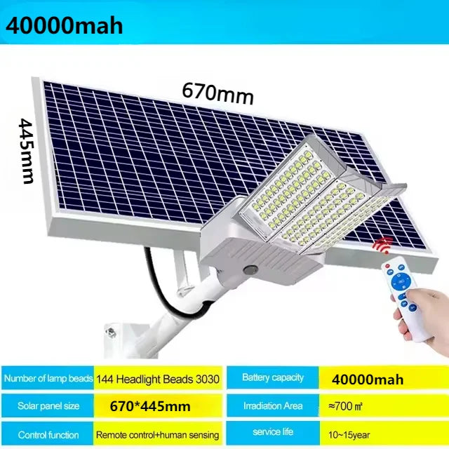 2PCS 10000W Solar Street Lights