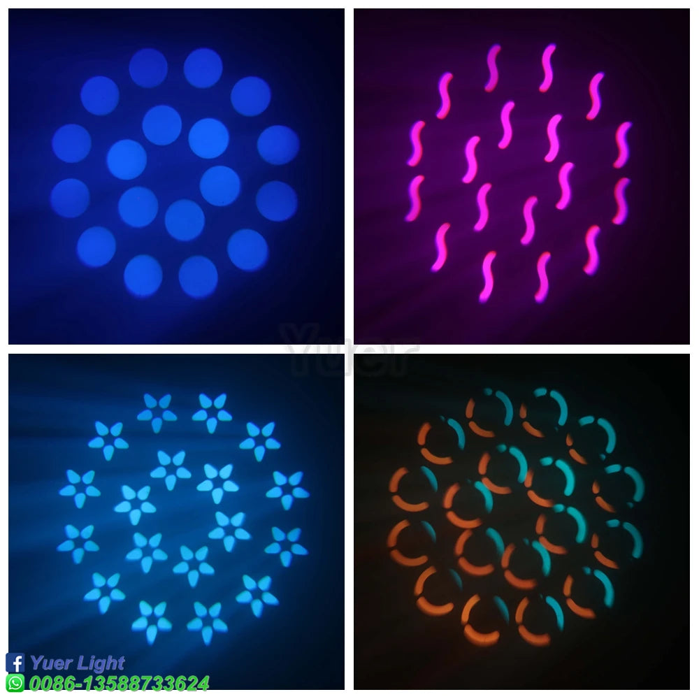 2PCS 200W LED Moving Head Beam & Spot Stage Lights