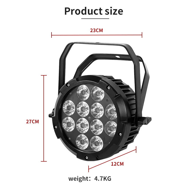 IP65 Waterproof Wireless Battery LED Par Light