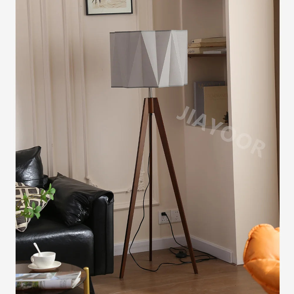 Antique Style Solid Wood Floor Lamp