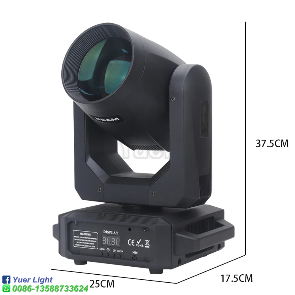 2PCS 200W LED Moving Head Beam & Spot Stage Lights