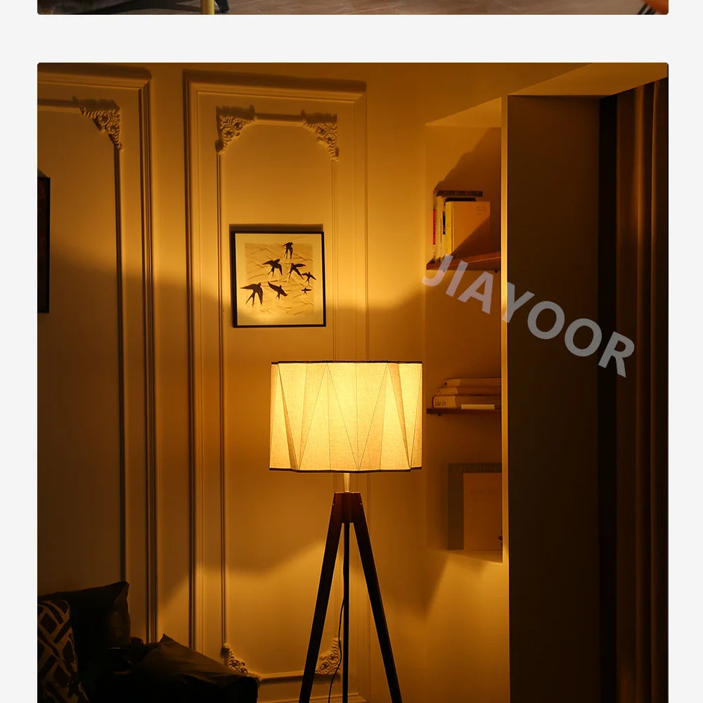 Antique Style Solid Wood Floor Lamp