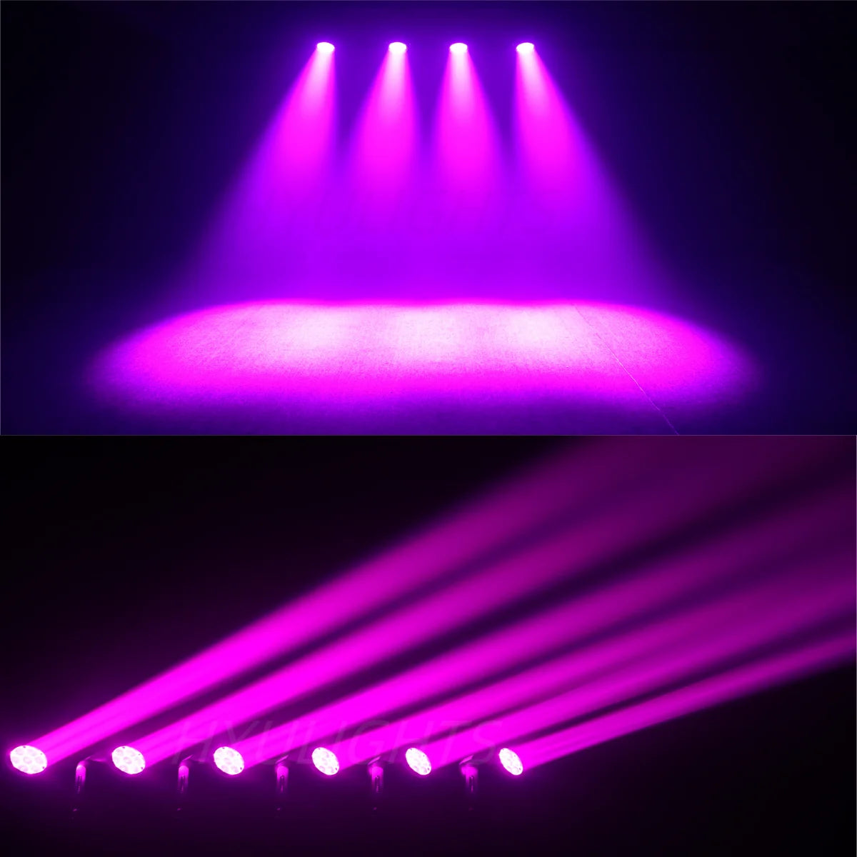 7×40W RGBW 4-in-1 LED Moving Head Light