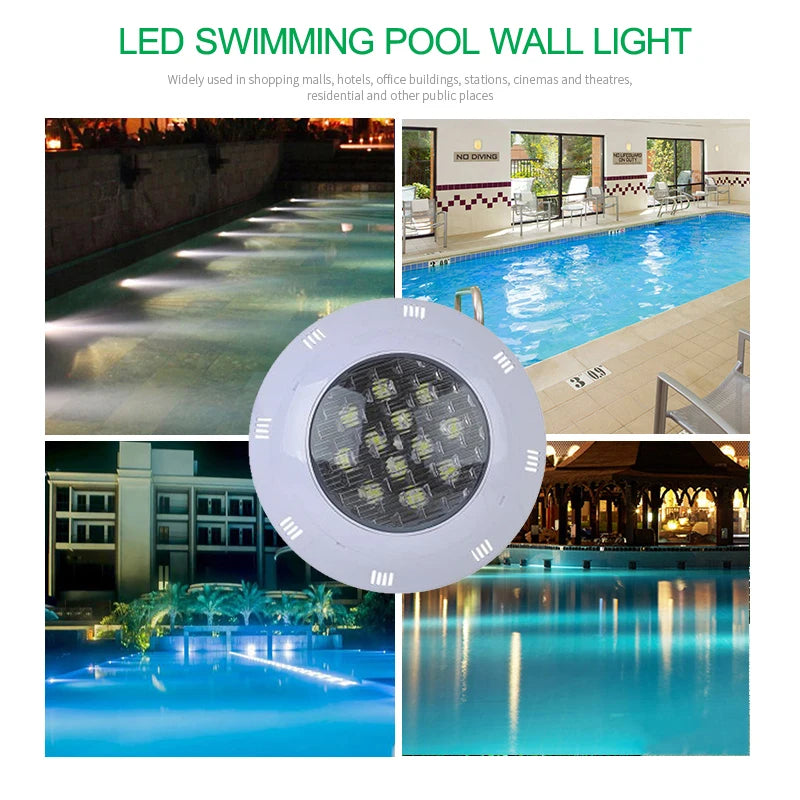 RGB LED Swimming Pool Light with Remote