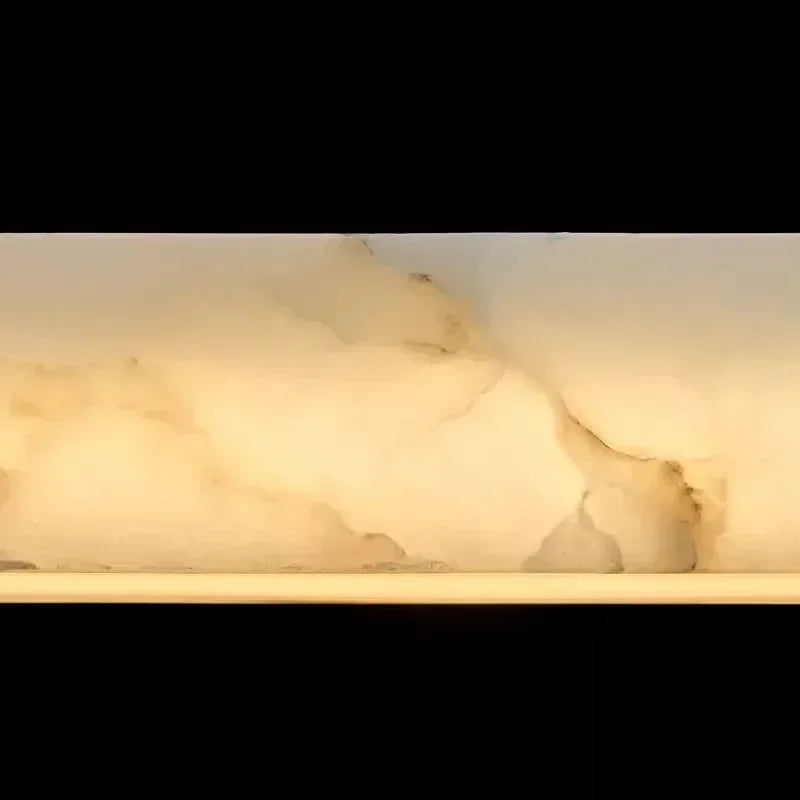 Simple Natural Marble Rectangle Chandelier