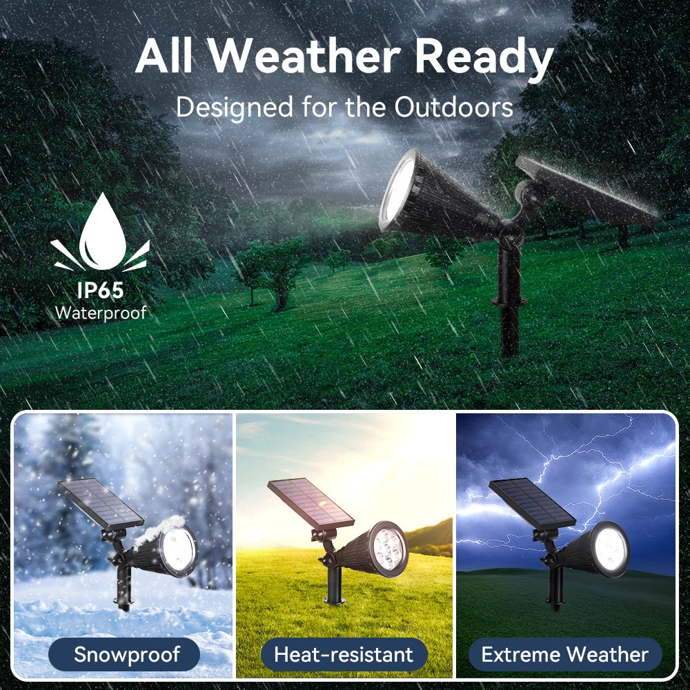 Outdoor Waterproof LED Solar Spotlights