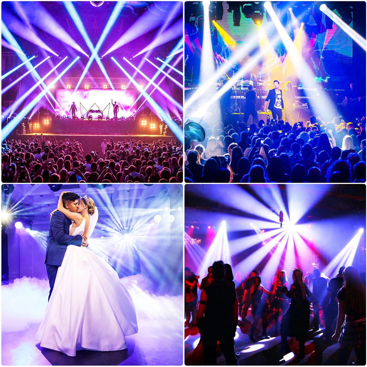 30W RGBW LED Beam Gobo Moving Head Lights - DMX512