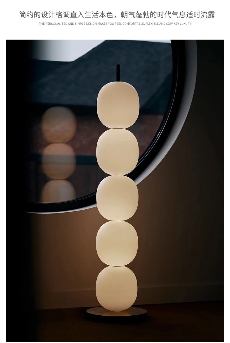 Nordic Gourd Glass Floor Lamp