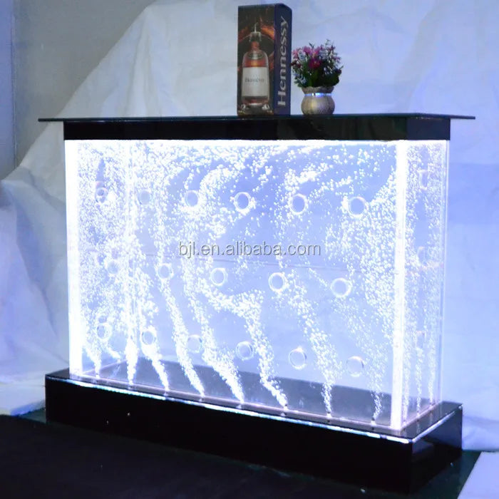 Custom Modern LED Color-Changing Water Bubble Wall