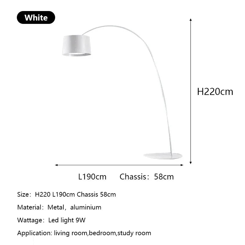 Twiggy Minimalist LED Arc Floor Lamp