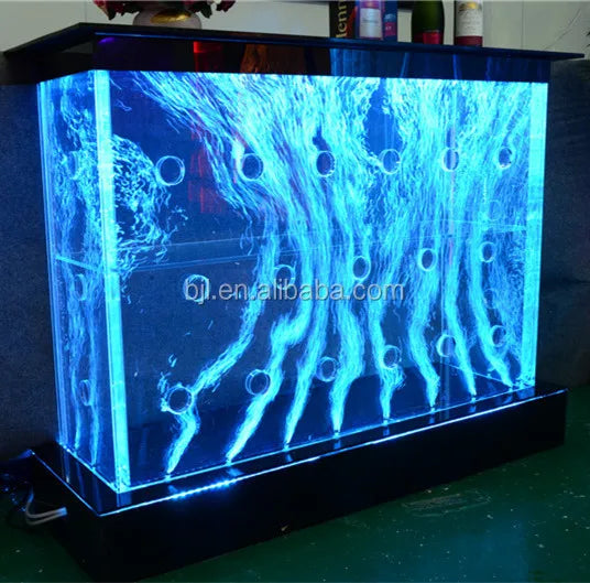 Custom Modern LED Color-Changing Water Bubble Wall
