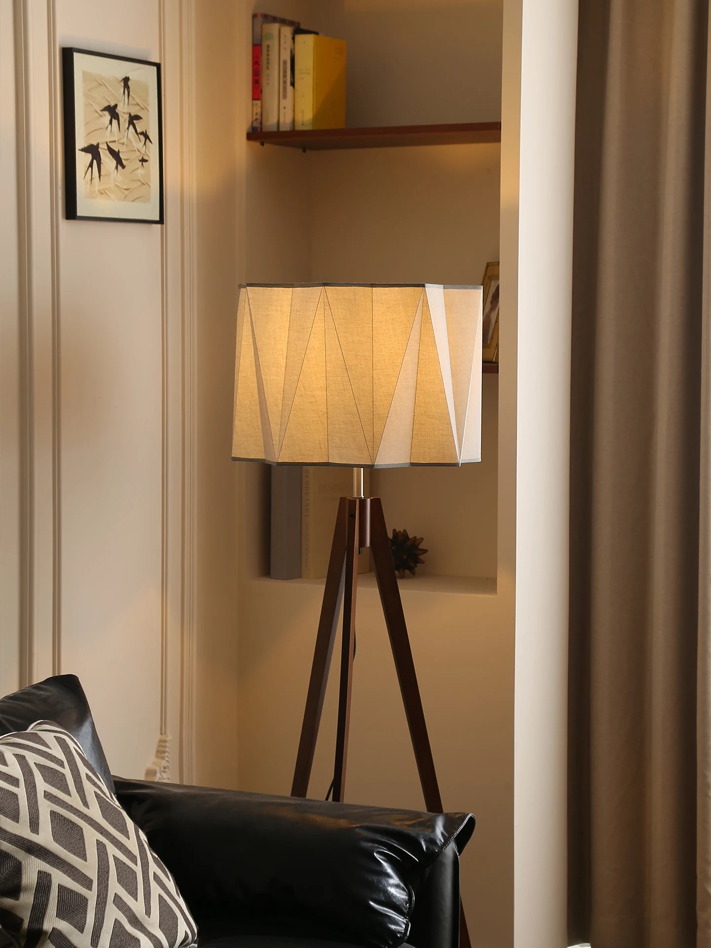 Antique Style Solid Wood Floor Lamp