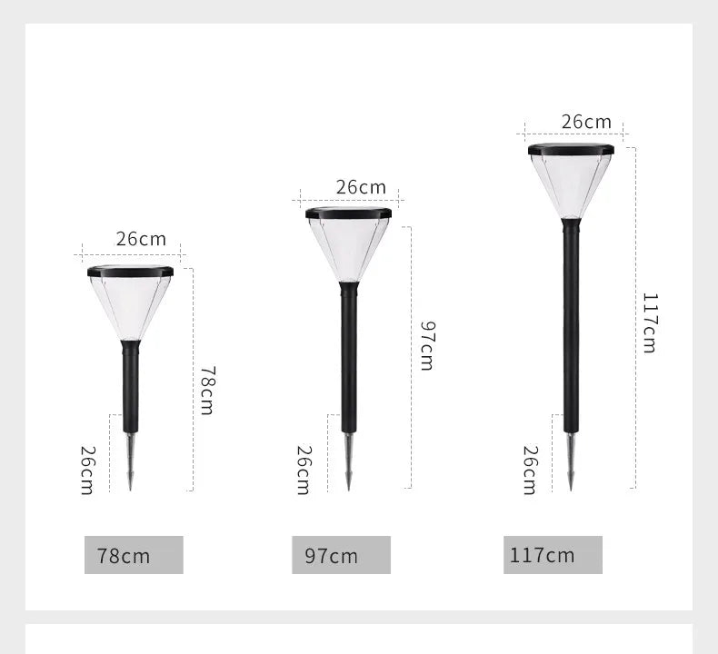Solar LED Garden Street Lamp
