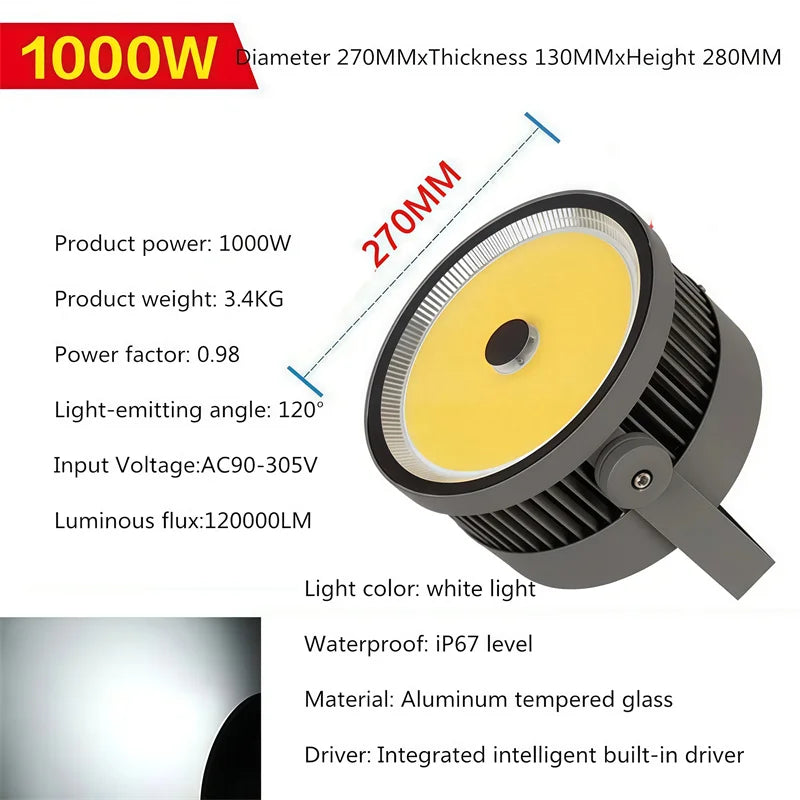 Searchlight 1000W LED Floodlight