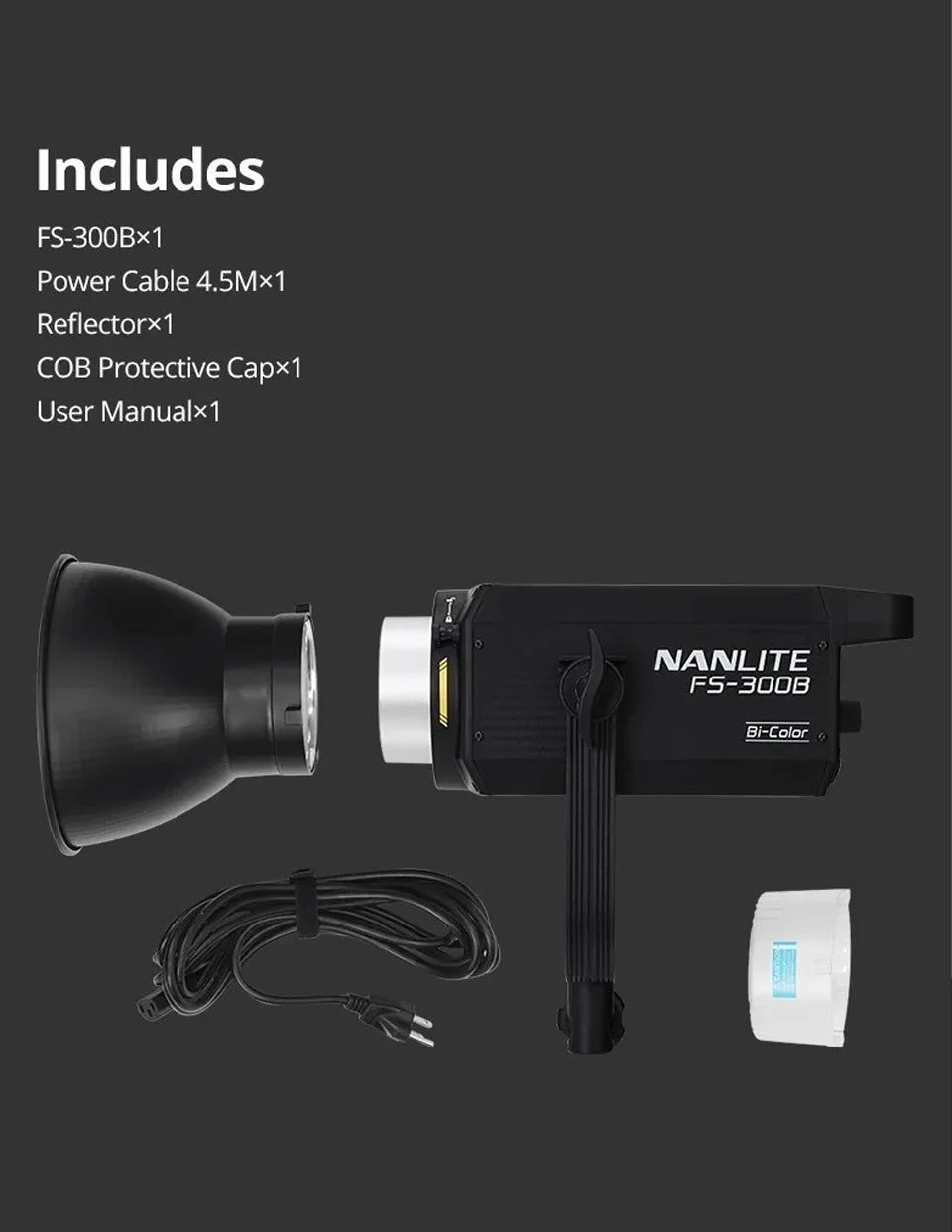350W Bi-Color LED COB Spotlight
