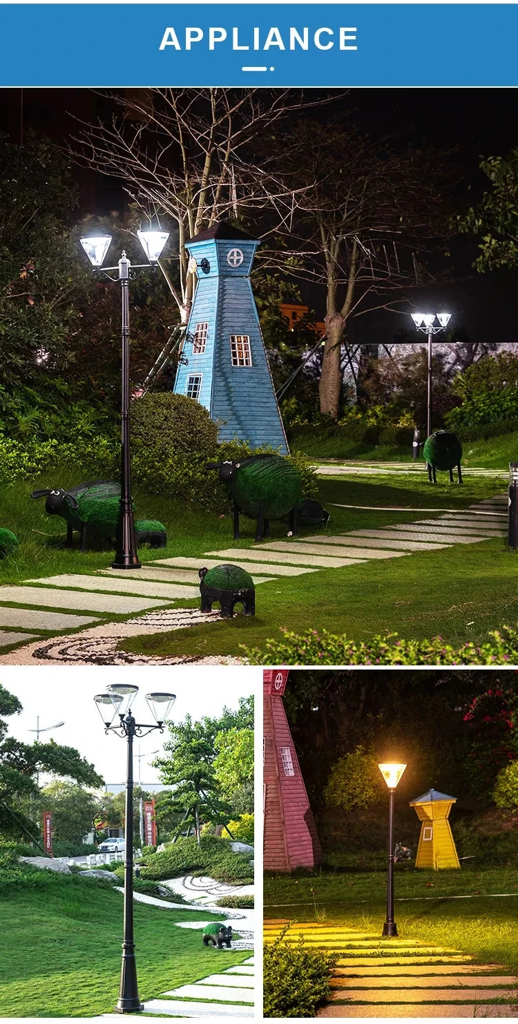 Solar LED Garden Street Lamp