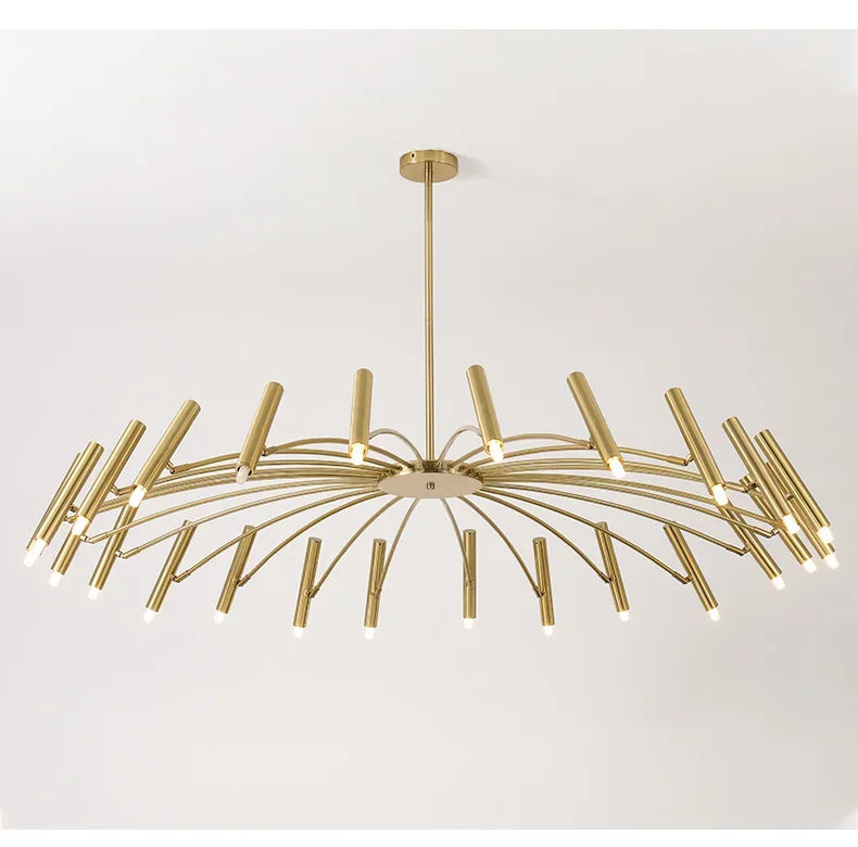 Modern Black Metal Ceiling Spotlight Chandelier