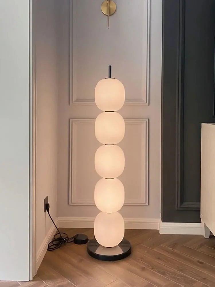 Nordic Gourd Glass Floor Lamp