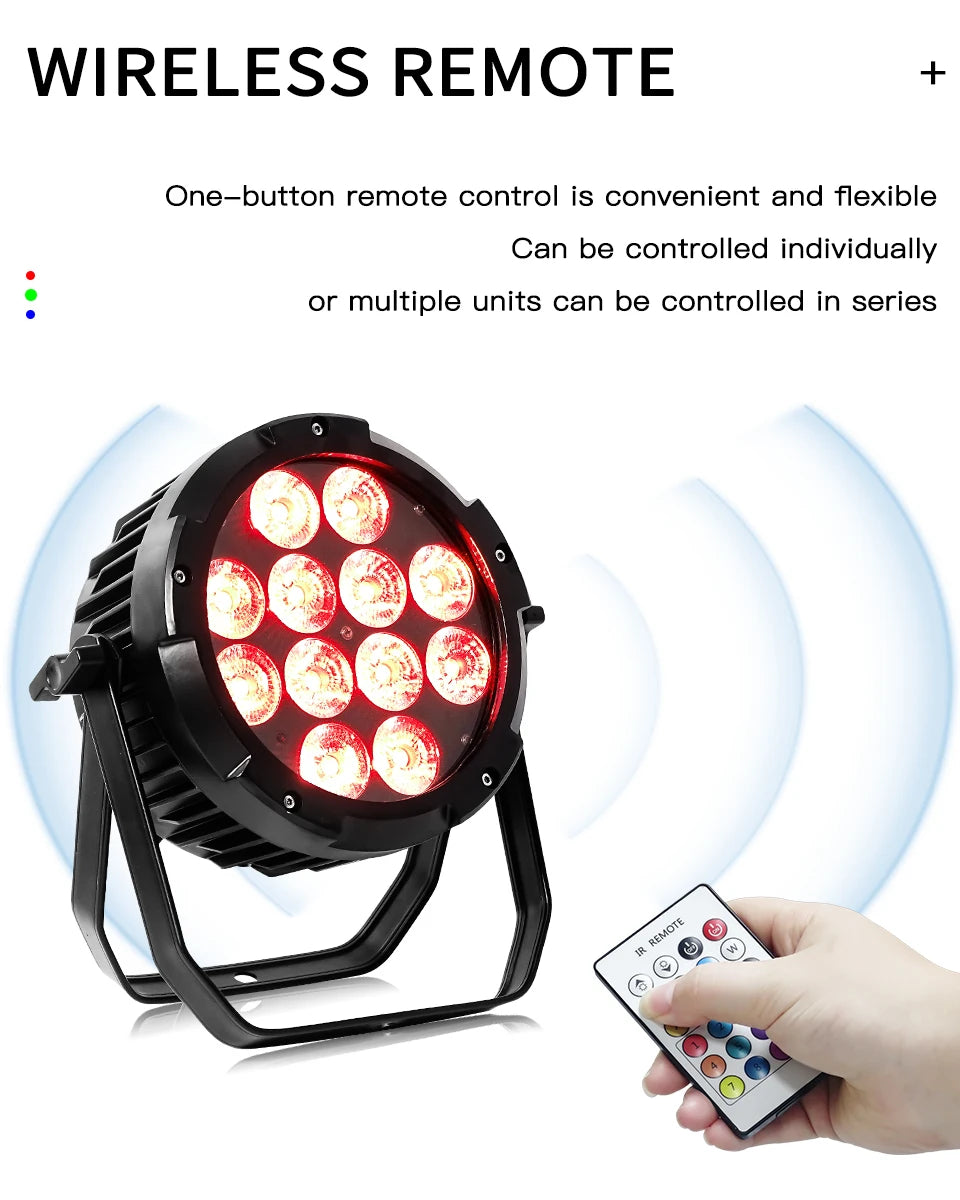 IP65 Waterproof Wireless Battery LED Par Light