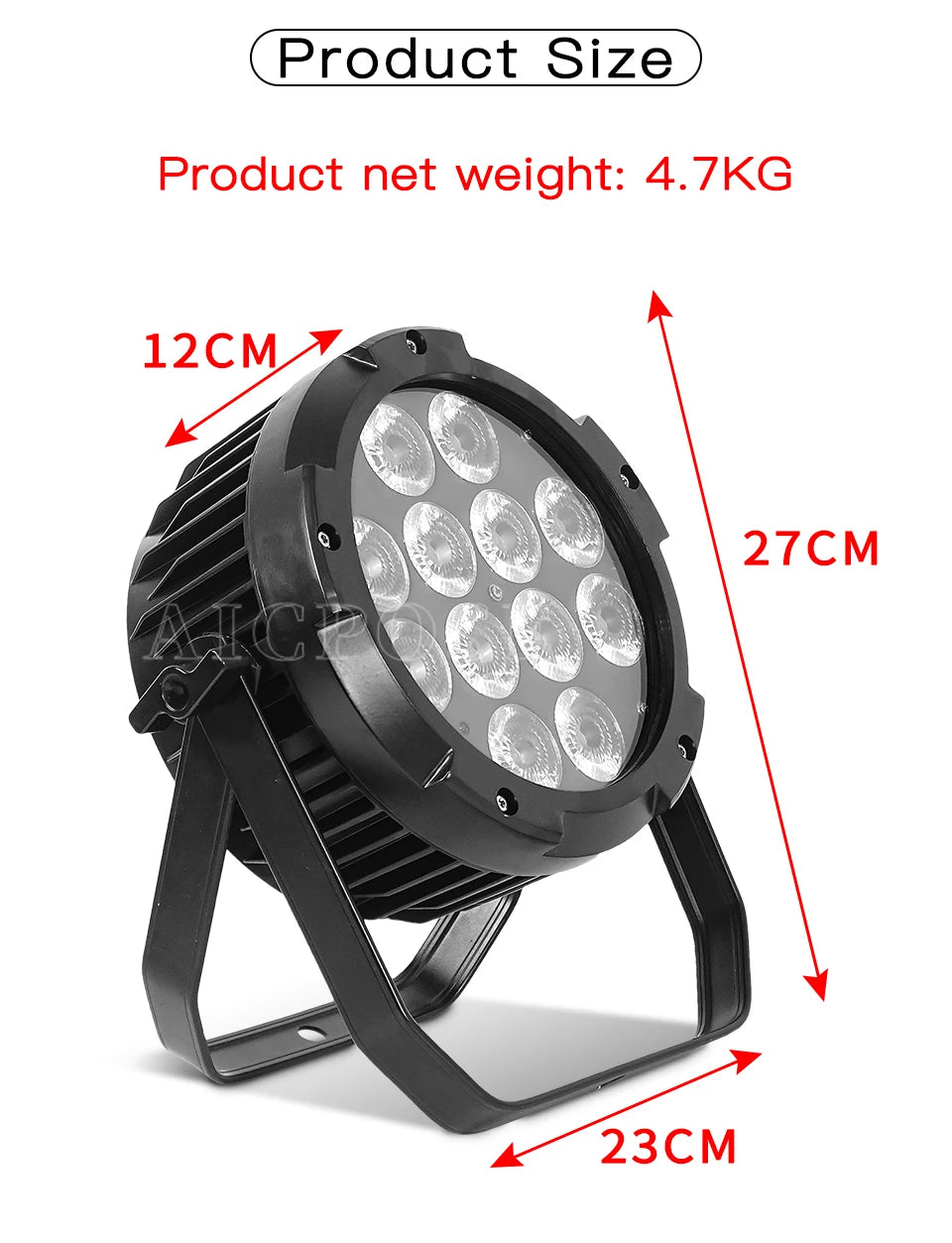 IP65 Waterproof Wireless Battery LED Par Light