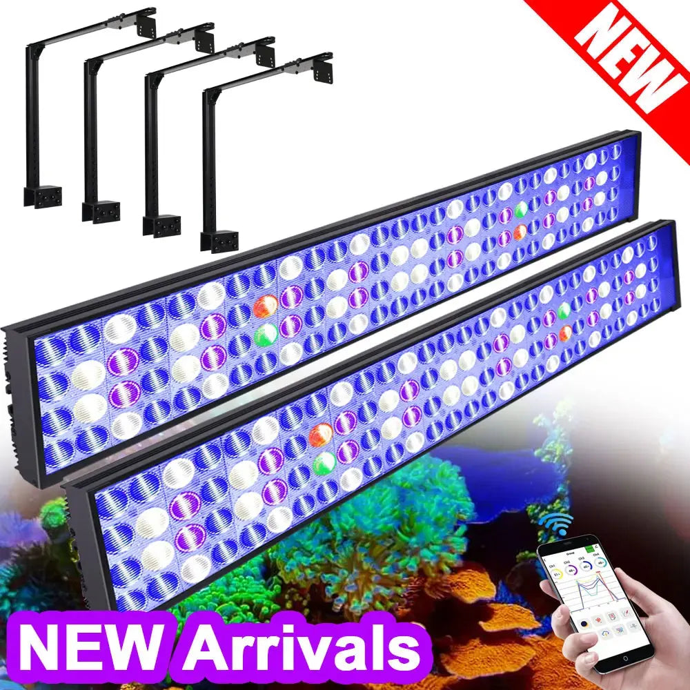 2PCS PopBloom-H75 WiFi Marine Aquarium Light