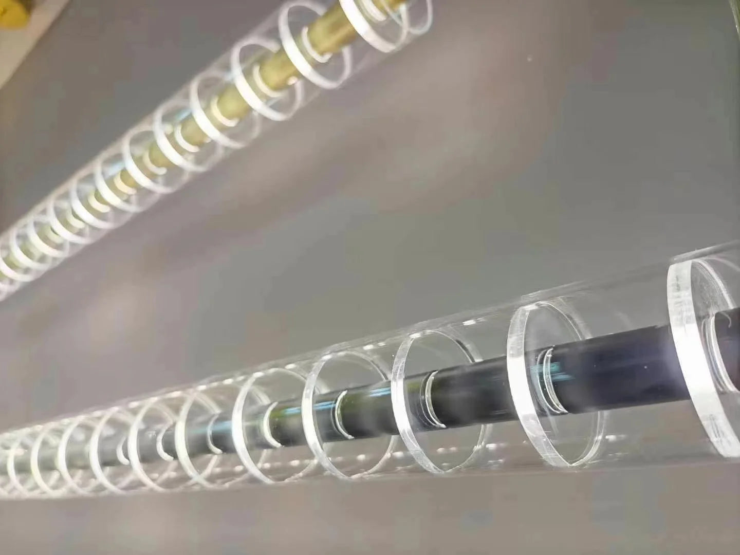 Minimalist Long Glass LED Chandelier