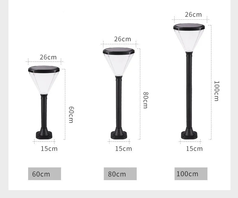Solar LED Garden Street Lamp
