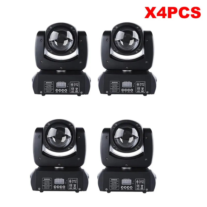 2PCS/4PCS Mini LED Moving Head Lights