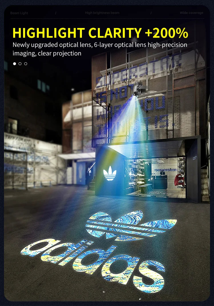 200W Outdoor Waterproof Gobo LED Custom Advertising Light